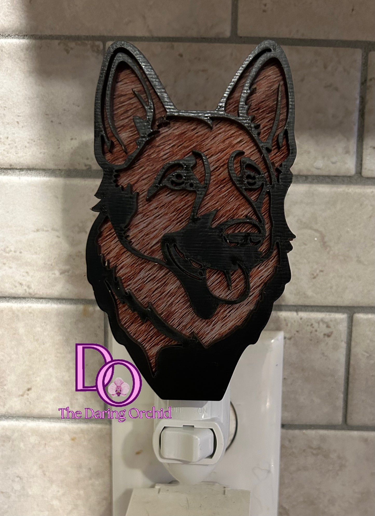 German Shepherd Night Light, dog breed night light