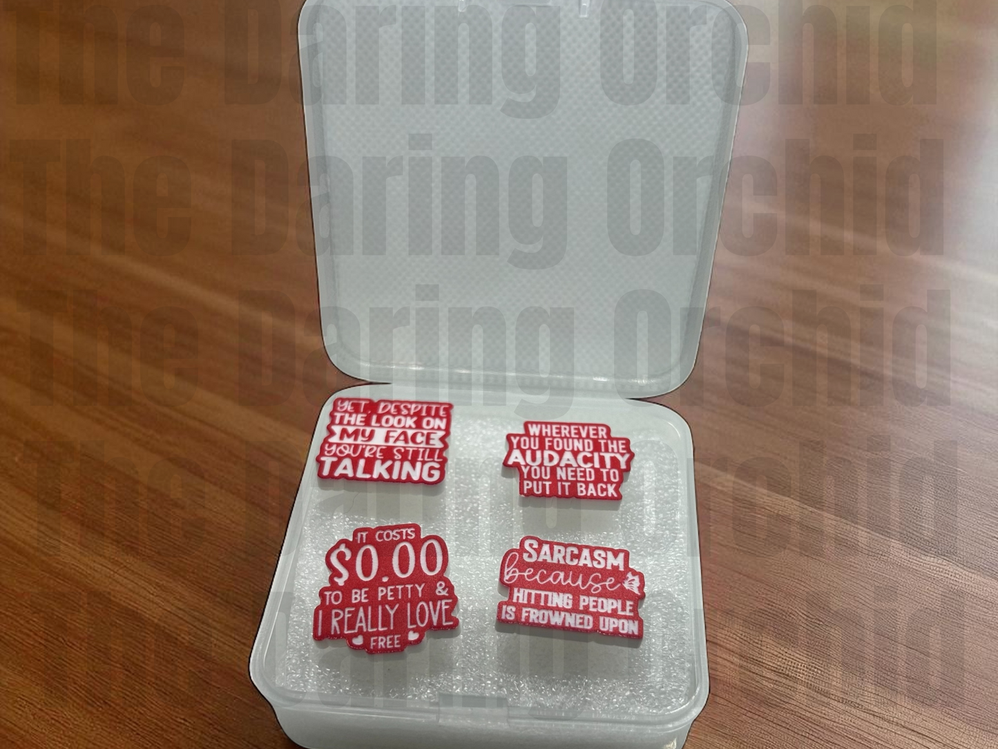 Sarcastic push pins, sassy push pins, fun office push pins