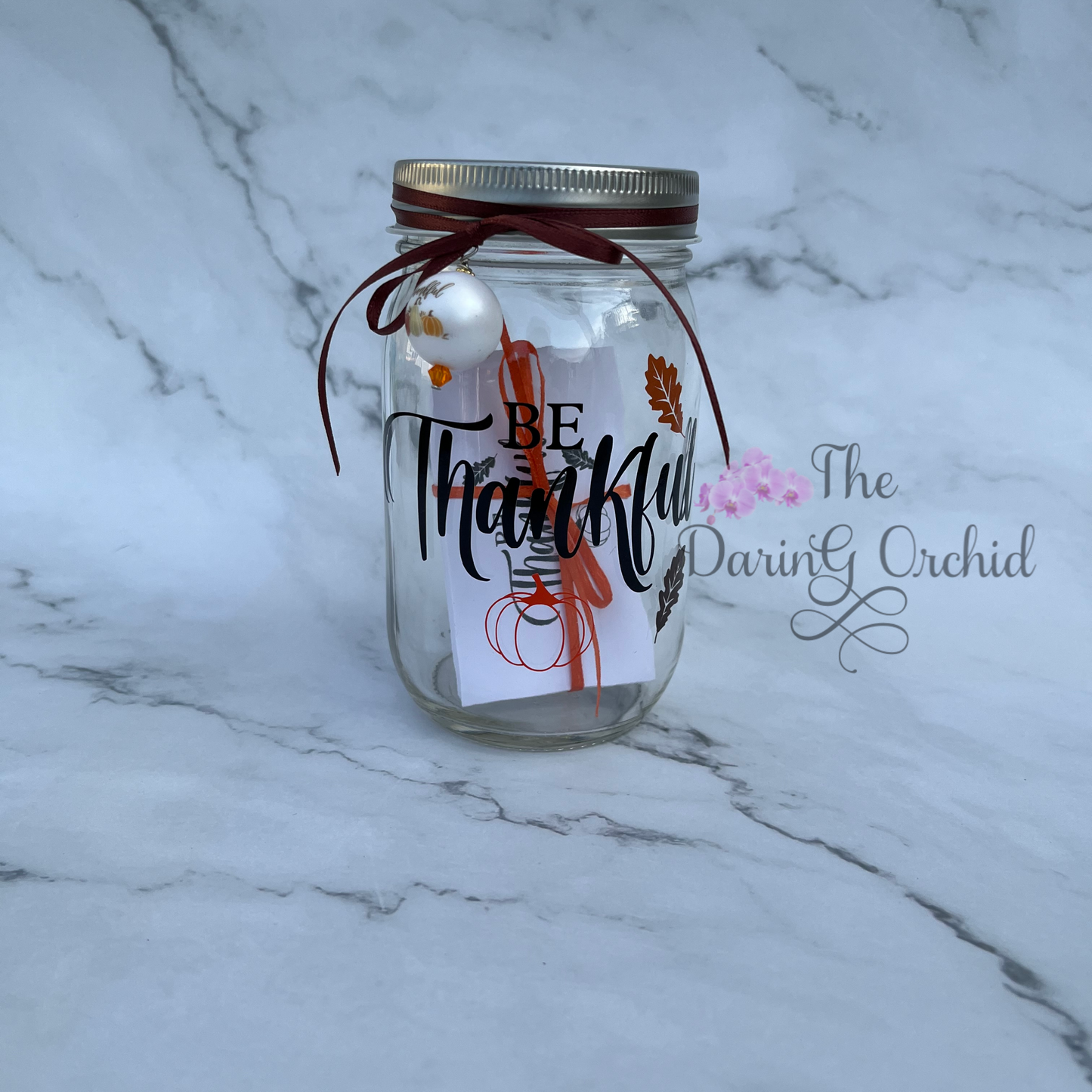 Special edition Thanksgiving gratitude jar - grateful, thankful, manifest it