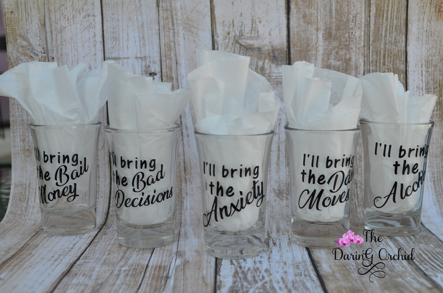 Girls night out shot glass set