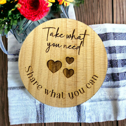 Take what you need jar, positive affirmations jar