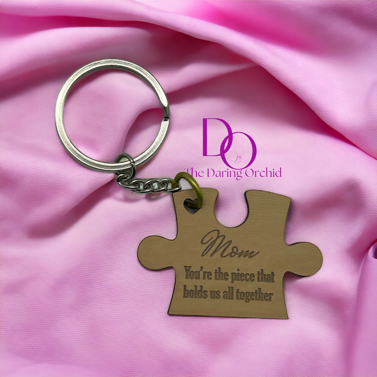 Personalized Mother's Day puzzle keychain, Mother gift, Grandma gift