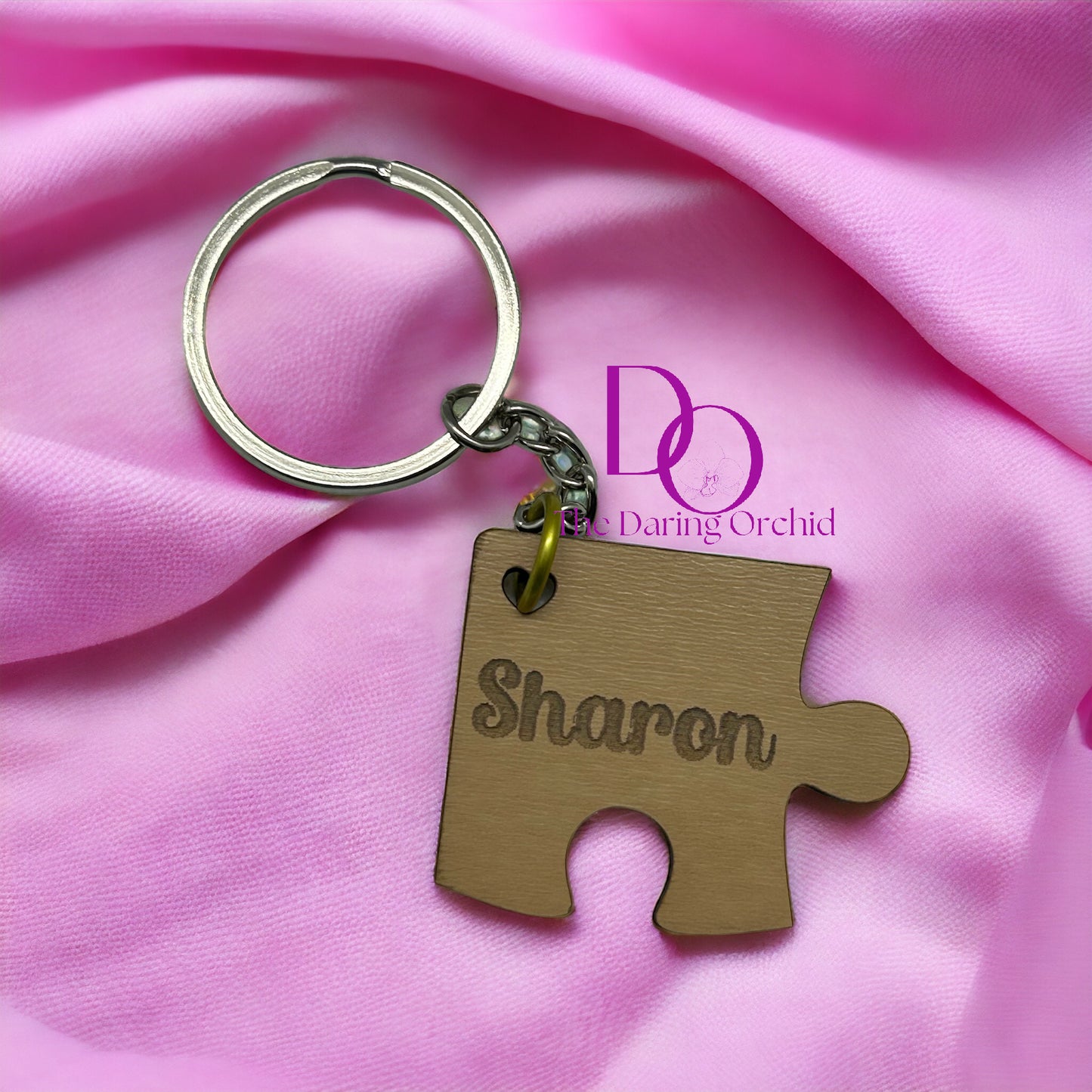 Personalized Mother's Day puzzle keychain, Mother gift, Grandma gift