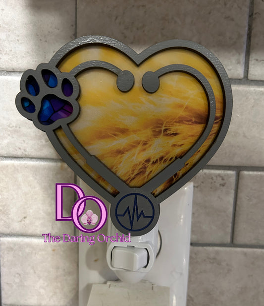 Vet Tech Night Light, Veterinarian Tech gift, Veterinarian office gift