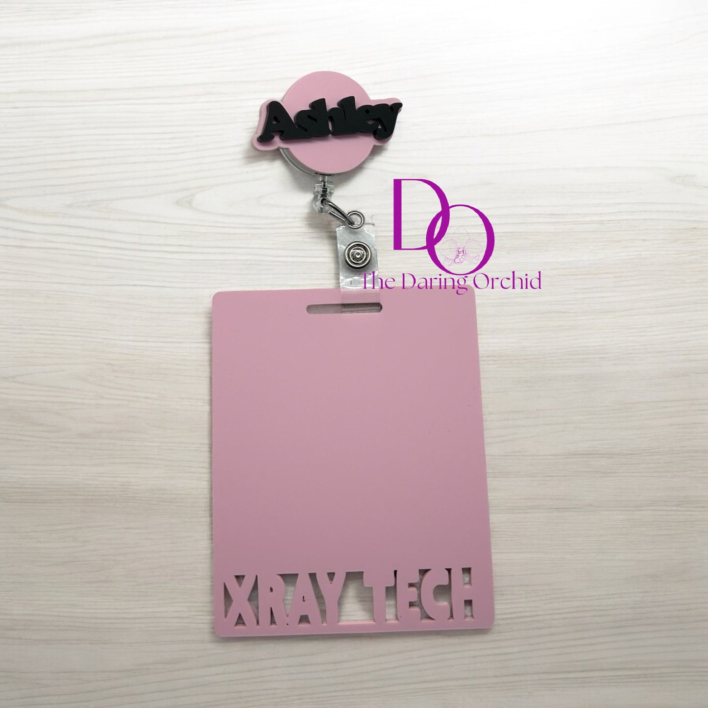 Custom badge reel and badge buddy set