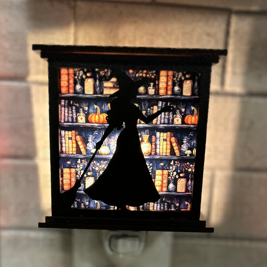 Halloween 3D night light, witch night light