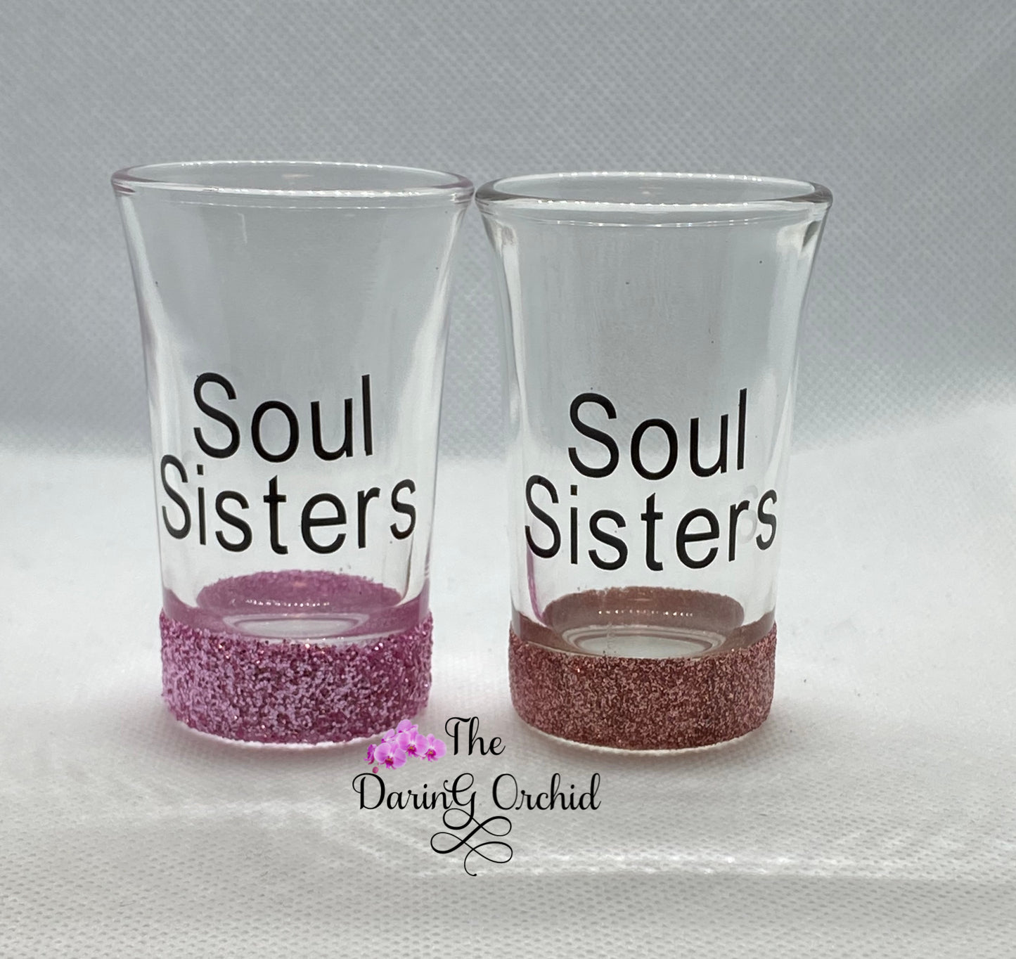 Set of 2 "Soul Sisters" shot glasses