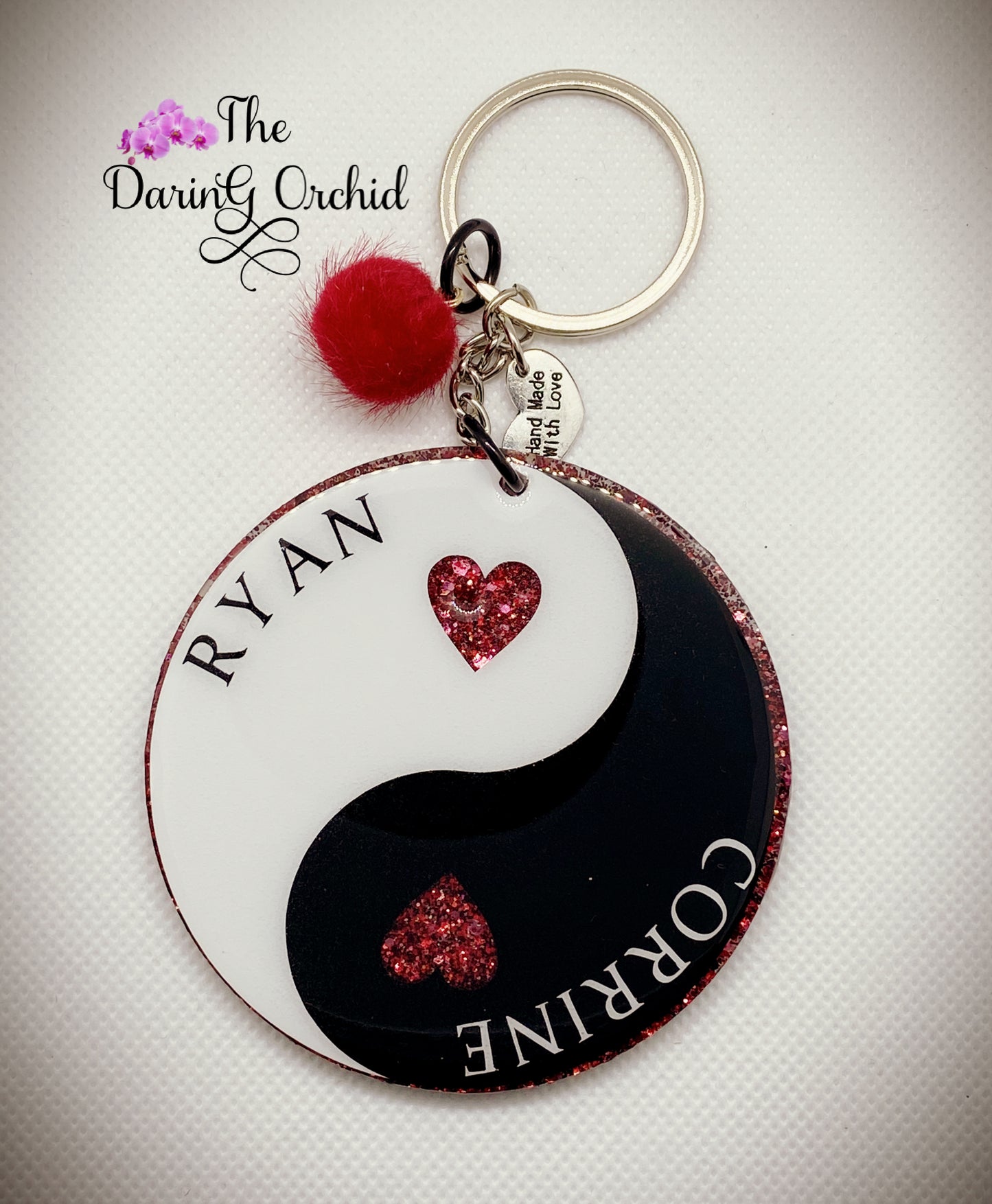 Yin Yang Couple or Best Friends Keychain